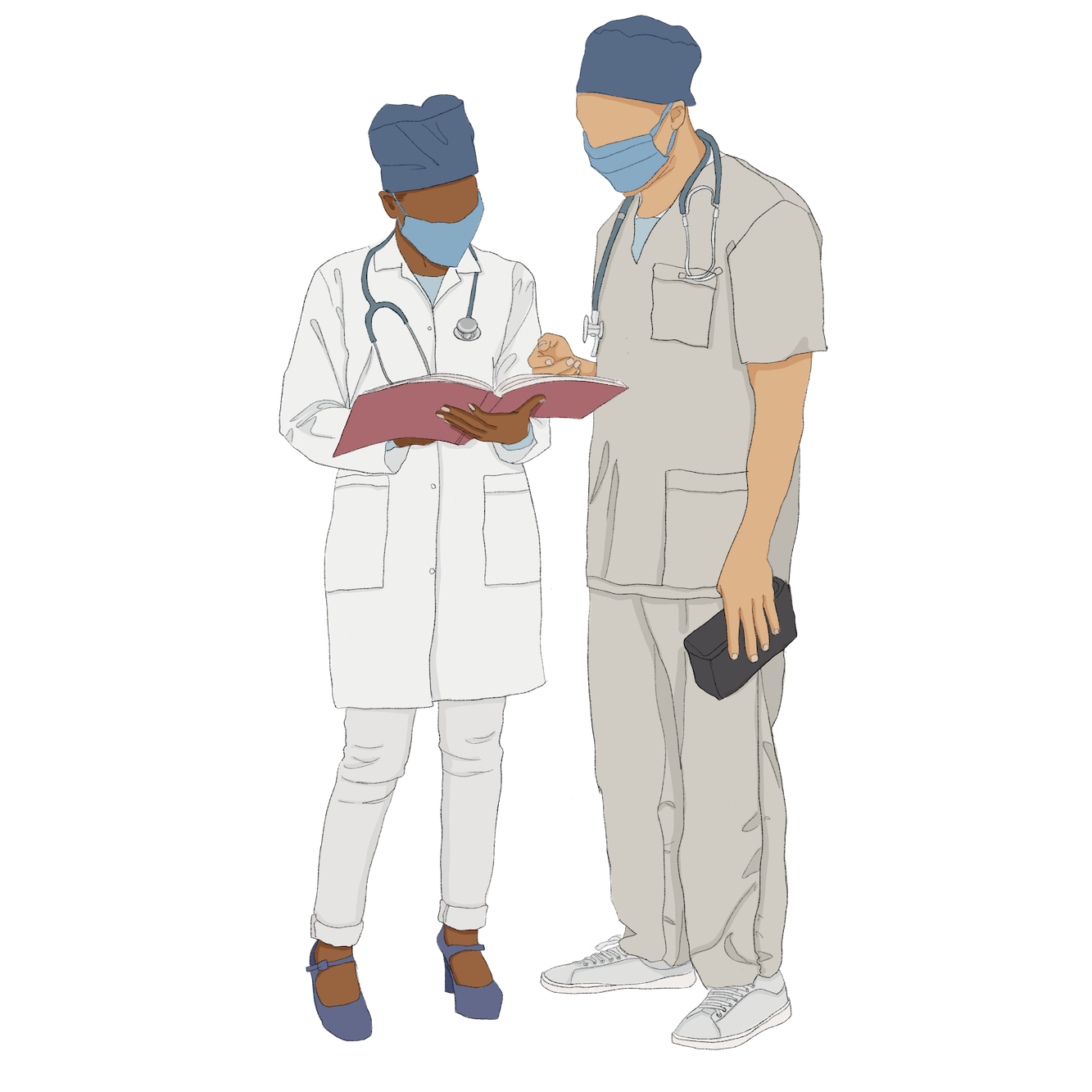doctors talking