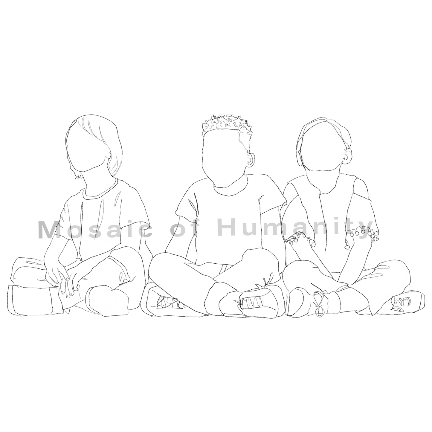 children sitting