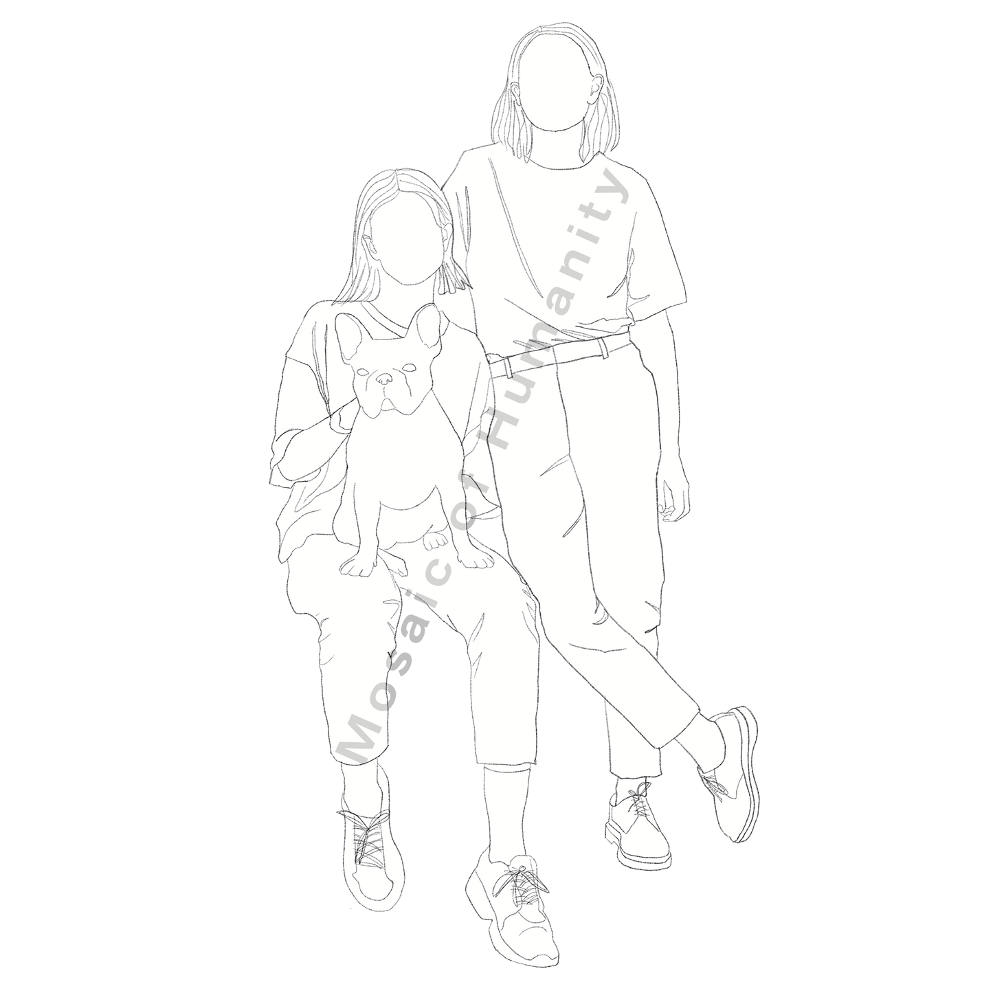 couple with dog