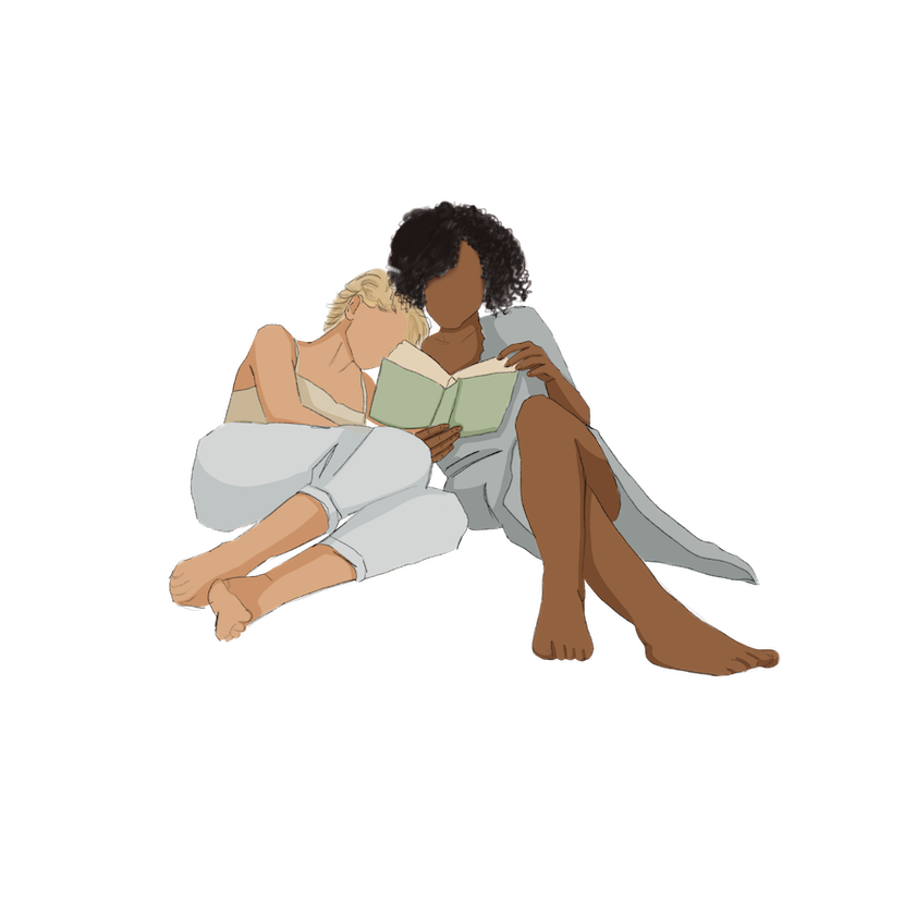 couple reading together