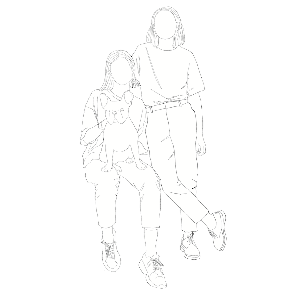 couple with dog