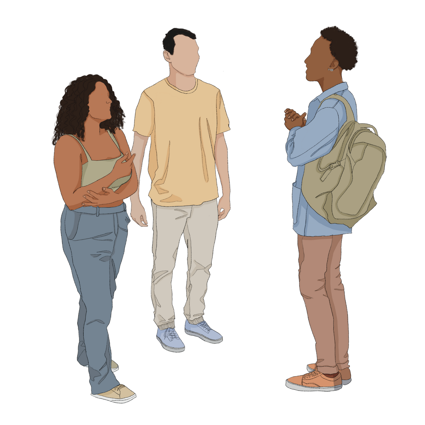group talking