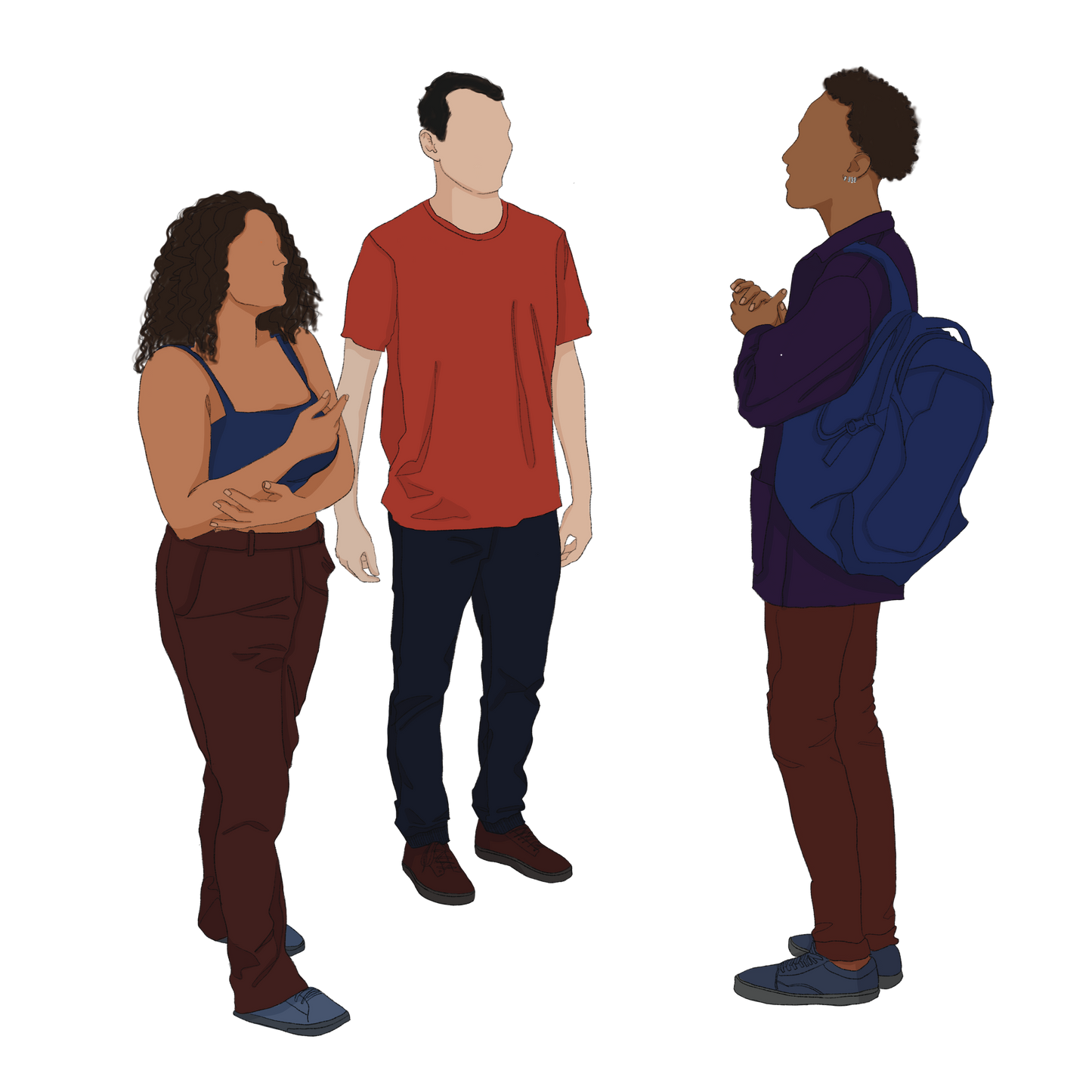 group talking