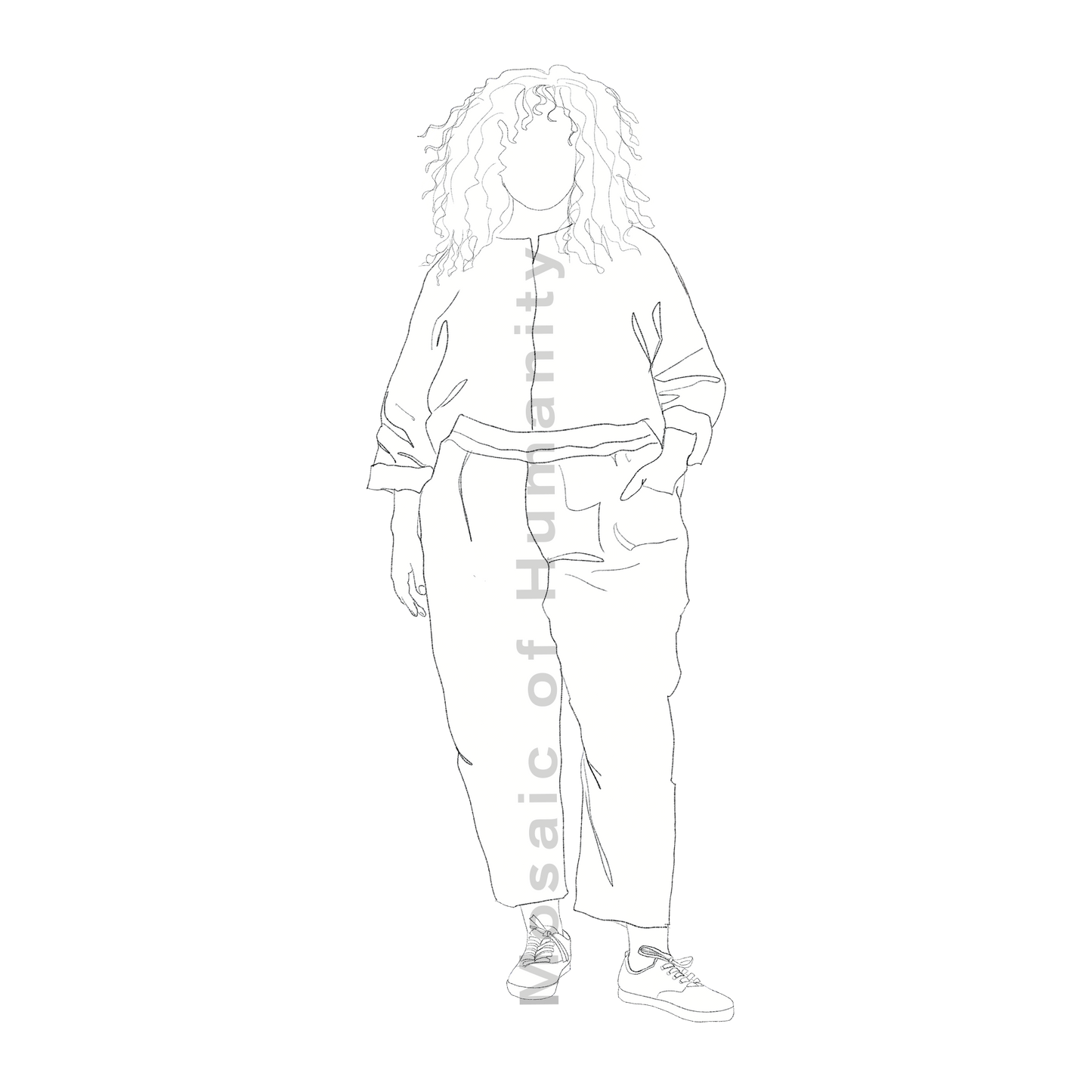 human standing relaxed