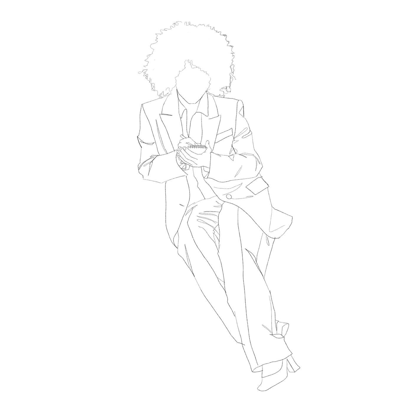 human wearing a suit