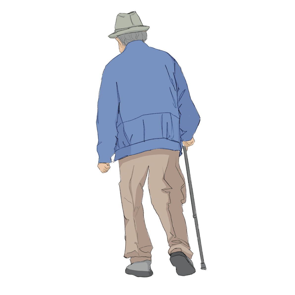 senior walking