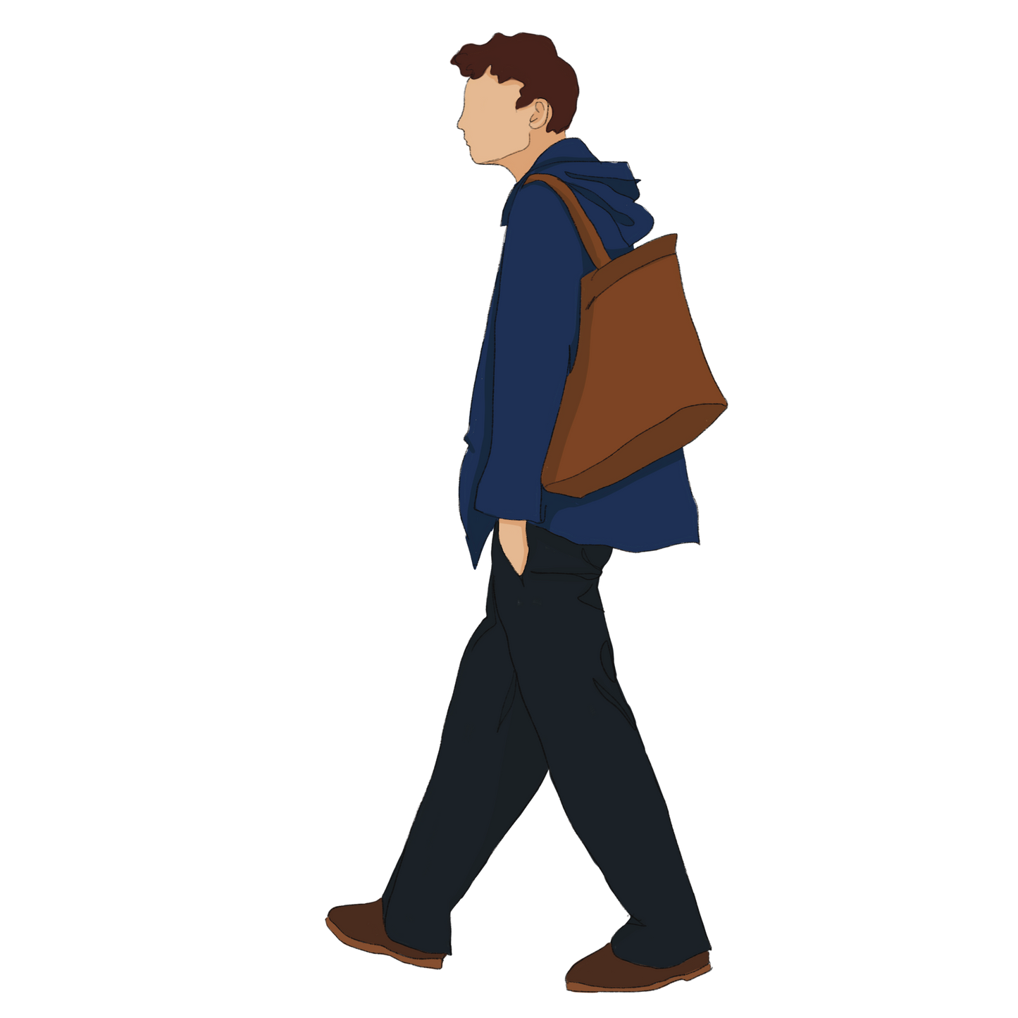 teenager walking
