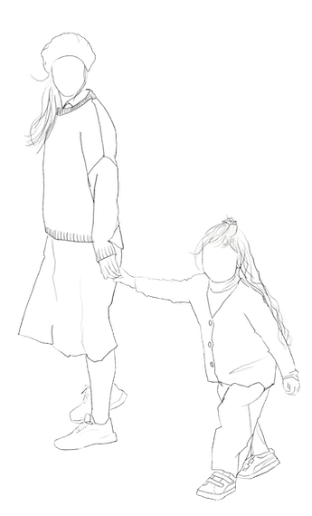 human holding hands with child