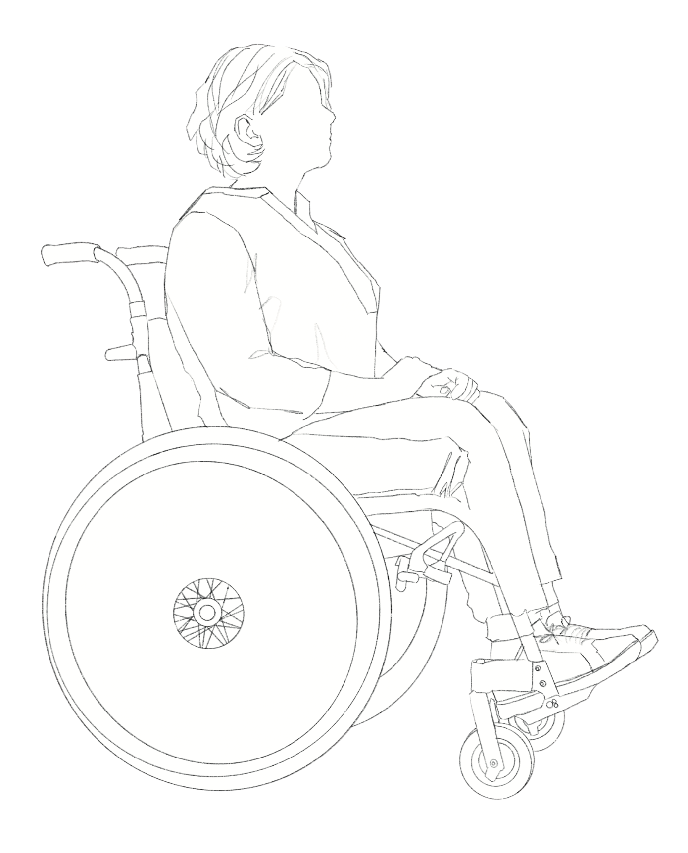 human in wheelchair