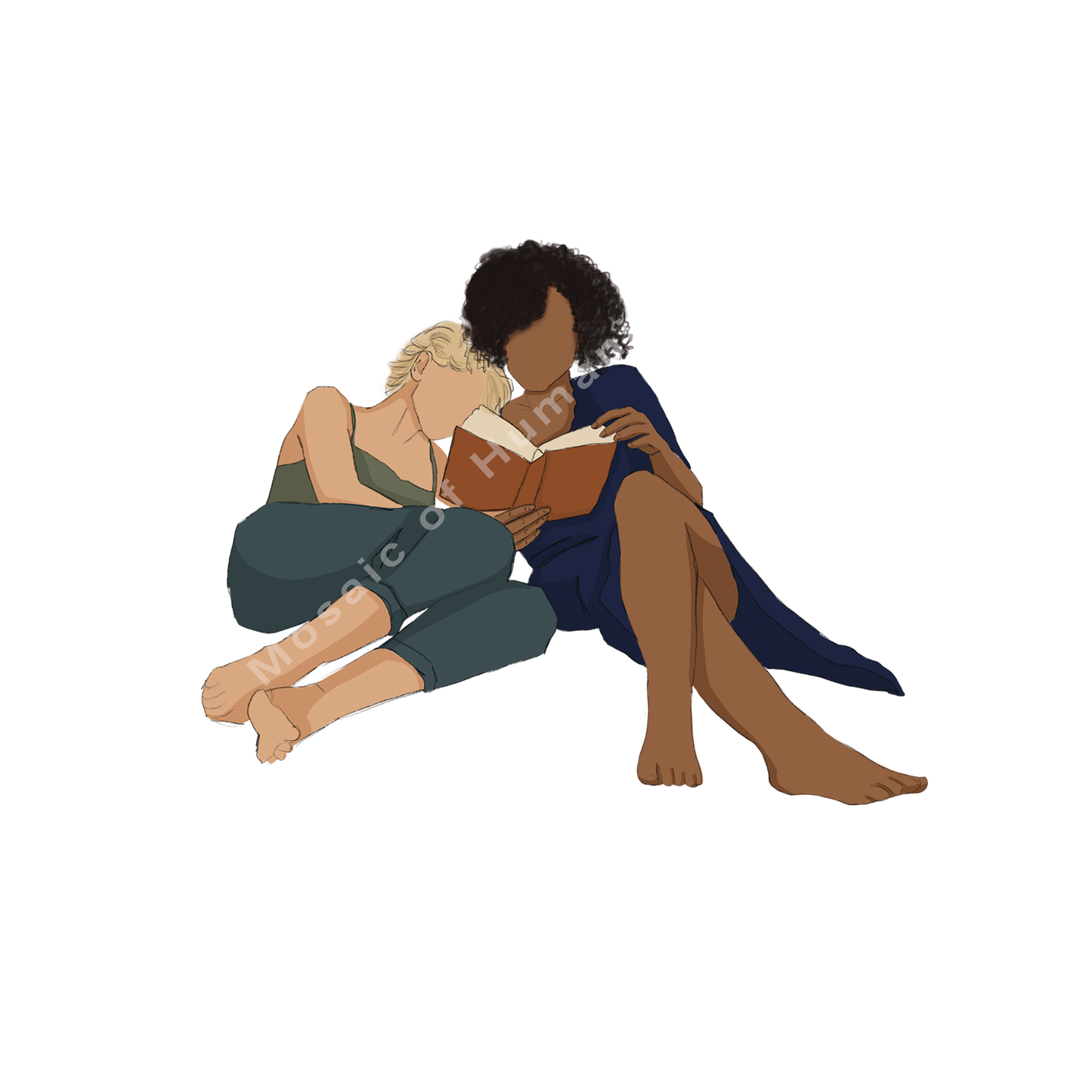 couple reading together