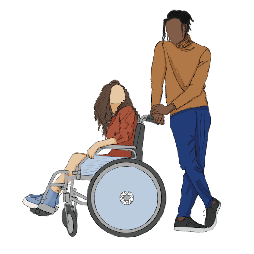 humans with wheelchair