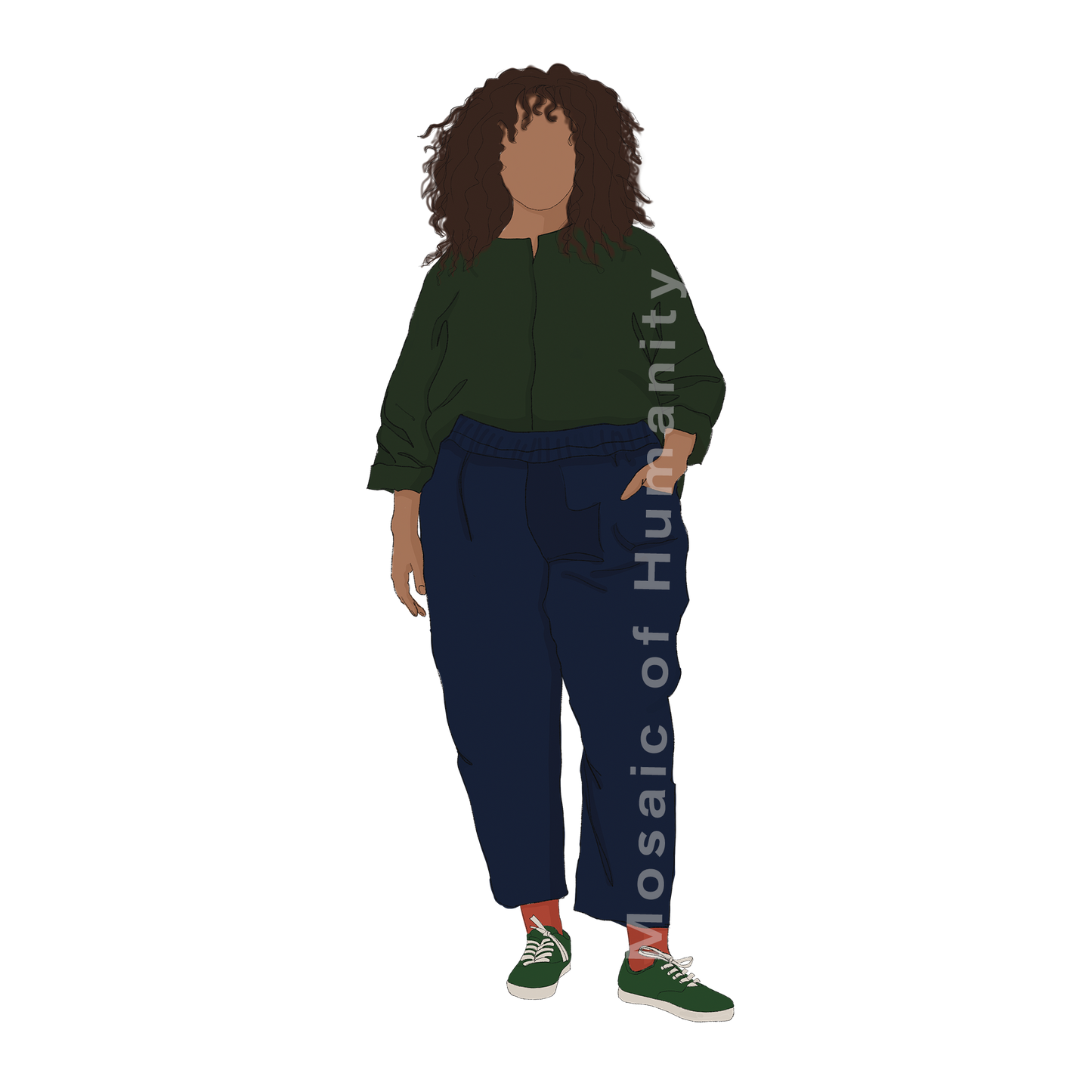 human standing relaxed