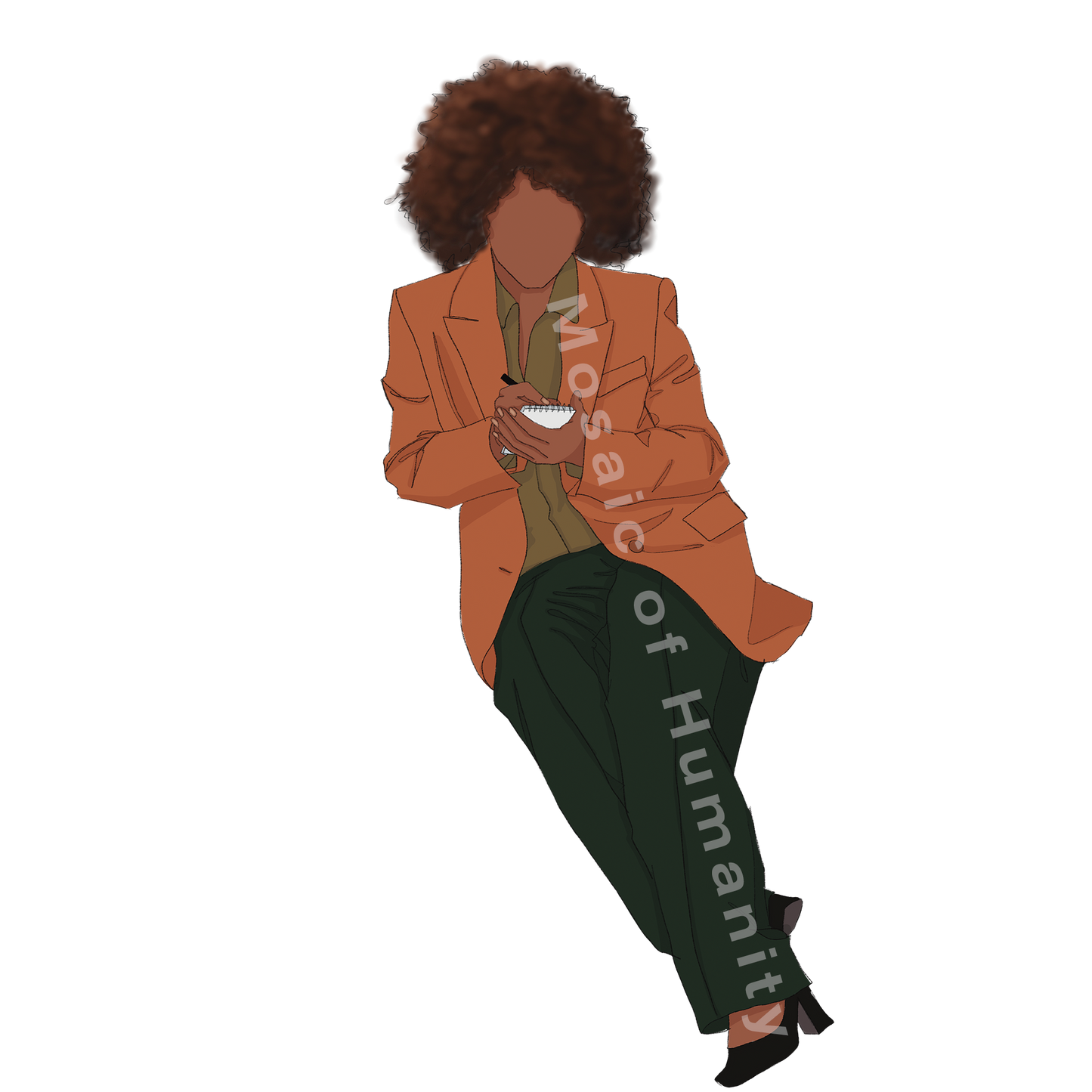 human wearing a suit