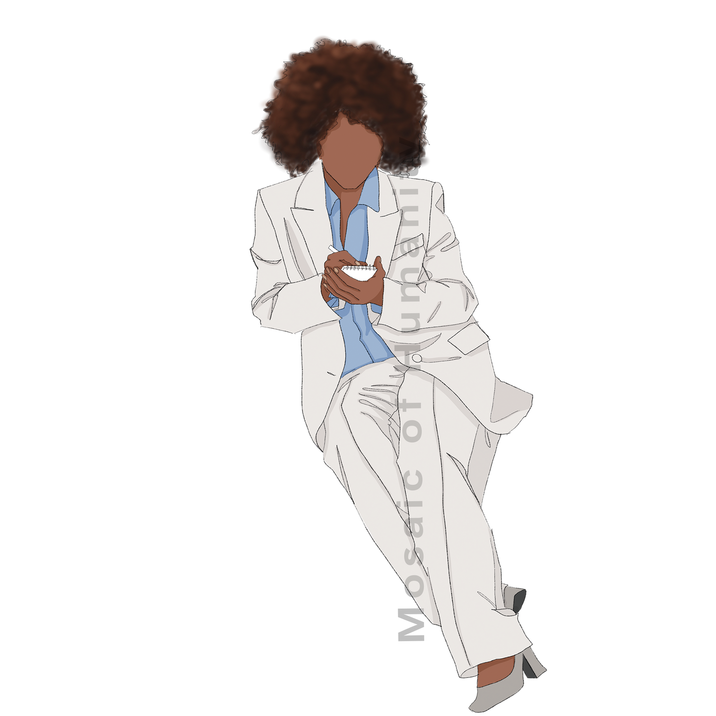 human wearing a suit