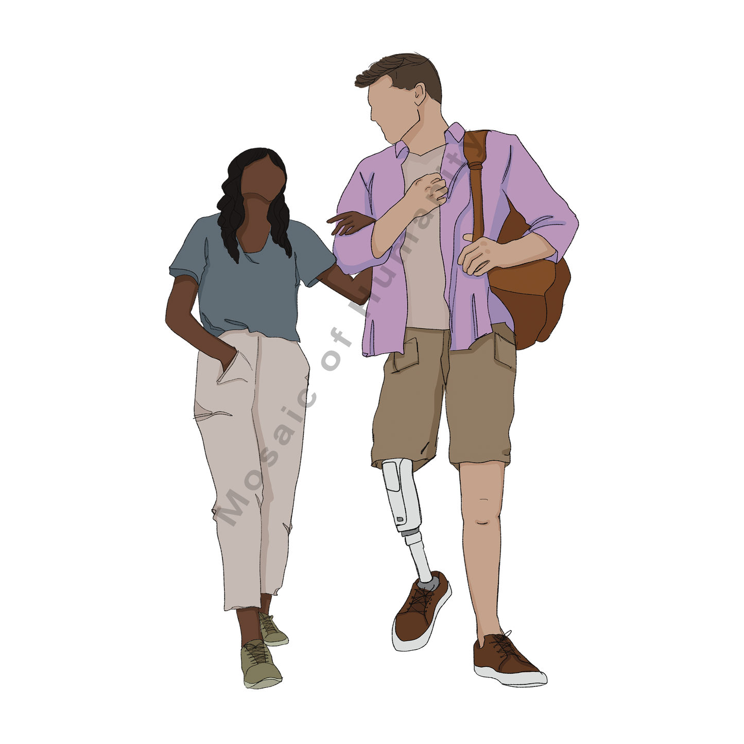 humans arm in arm