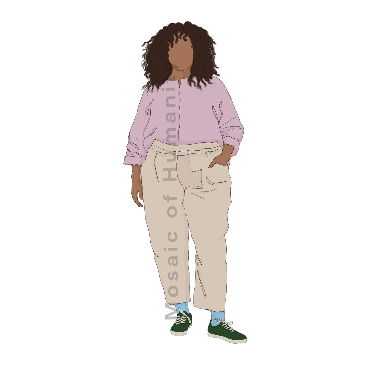 human standing relaxed