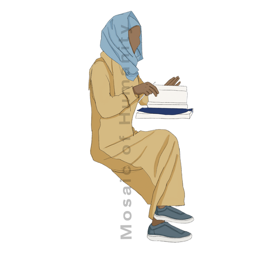 human studying