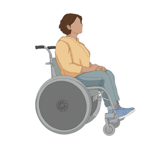 human in wheelchair