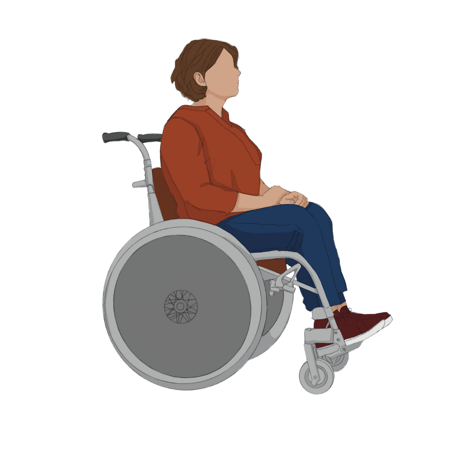 human in wheelchair