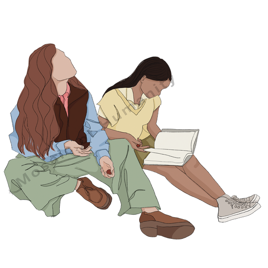 Two Humans sitting together