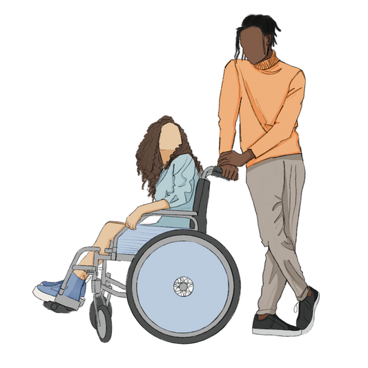 humans with wheelchair